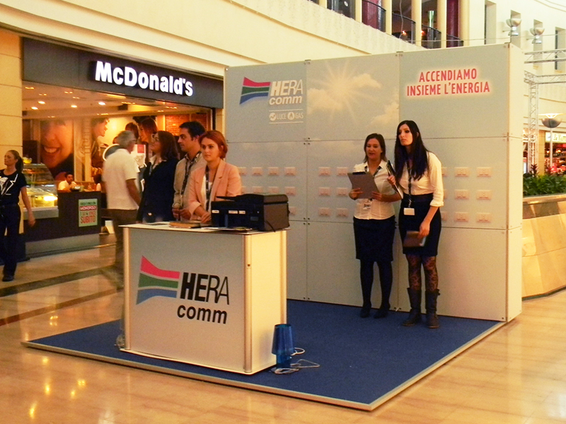 Foto estructura modular Quadra Kube 16 Fastand accessori stand fiera