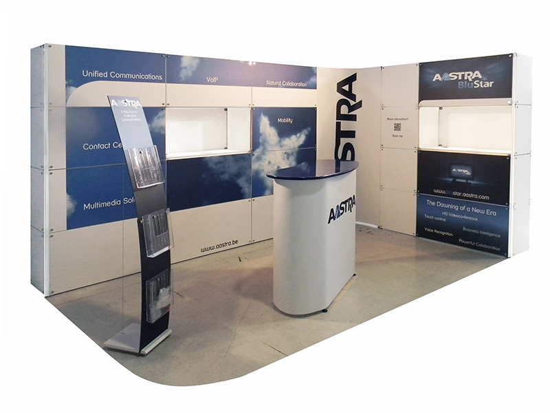 Foto estructura modular Quadra Kube 22 Fastand accessori stand fiera