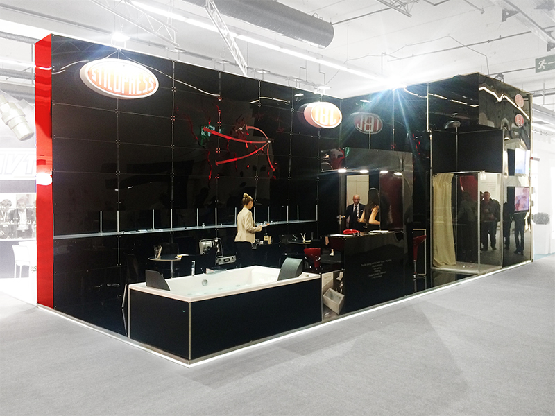 Foto estructura modular Quadra Kube 25 Fastand accessori stand fiera