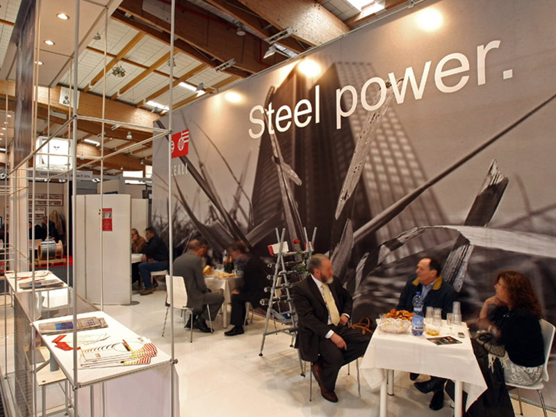 Foto estructura modular Quadra Kube 23 Fastand accessori stand fiera