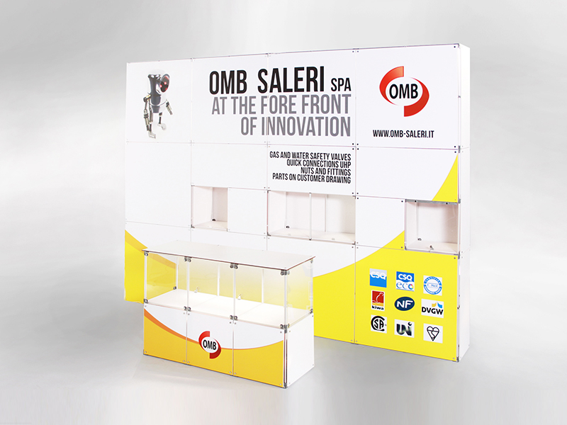 Foto estructura modular Quadra Kube 13 Fastand accessori stand fiera