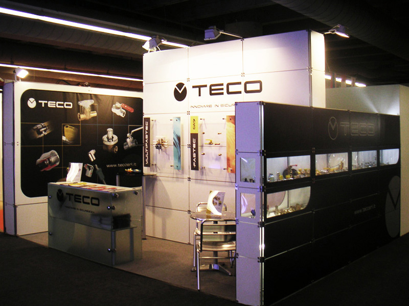 Foto estructura modular Quadra Kube 2 Fastand accessori stand fiera
