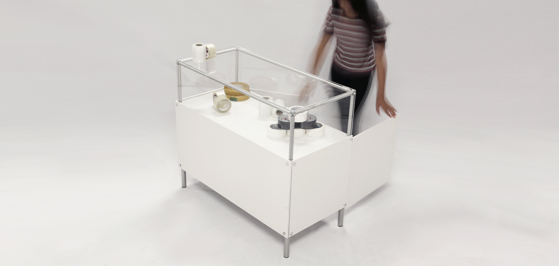 hidra-teca-vetrina-portatile vitrina LED, con iluminación