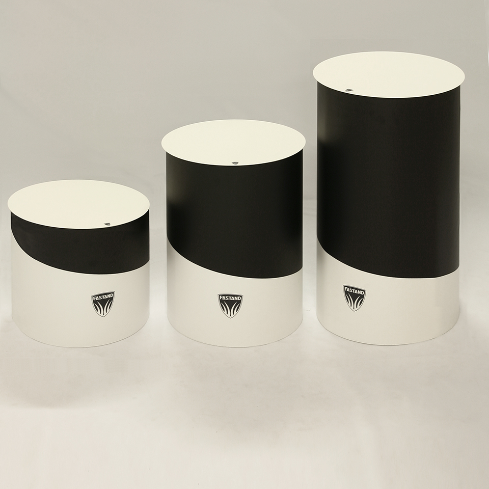 3-cilindri-fiera-portatili Expositor Talento Tondo, portátil