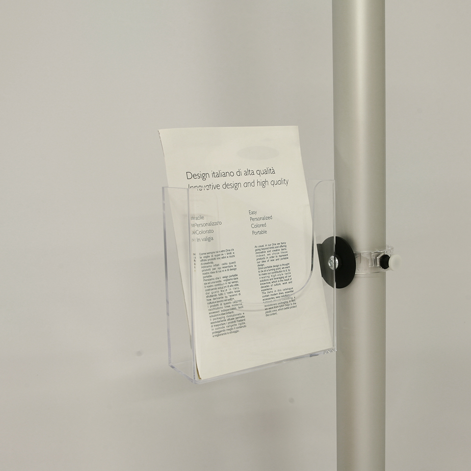 accessorio tasca A5 bandera publicitara, porta a5