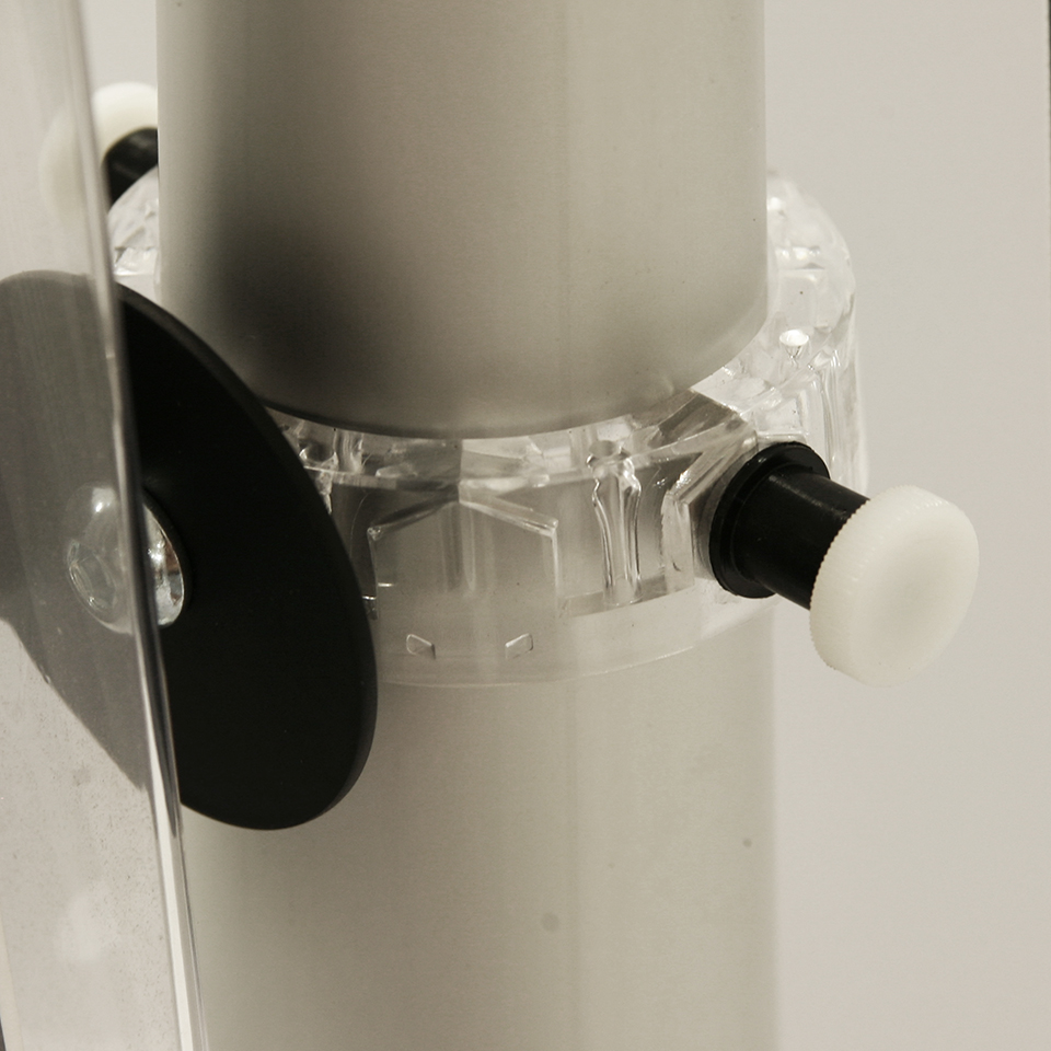 particolare di fissaggio banderolas publicitarias