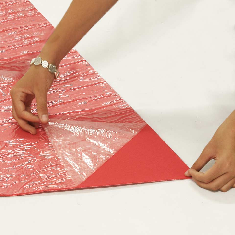 pavimentación stand feria