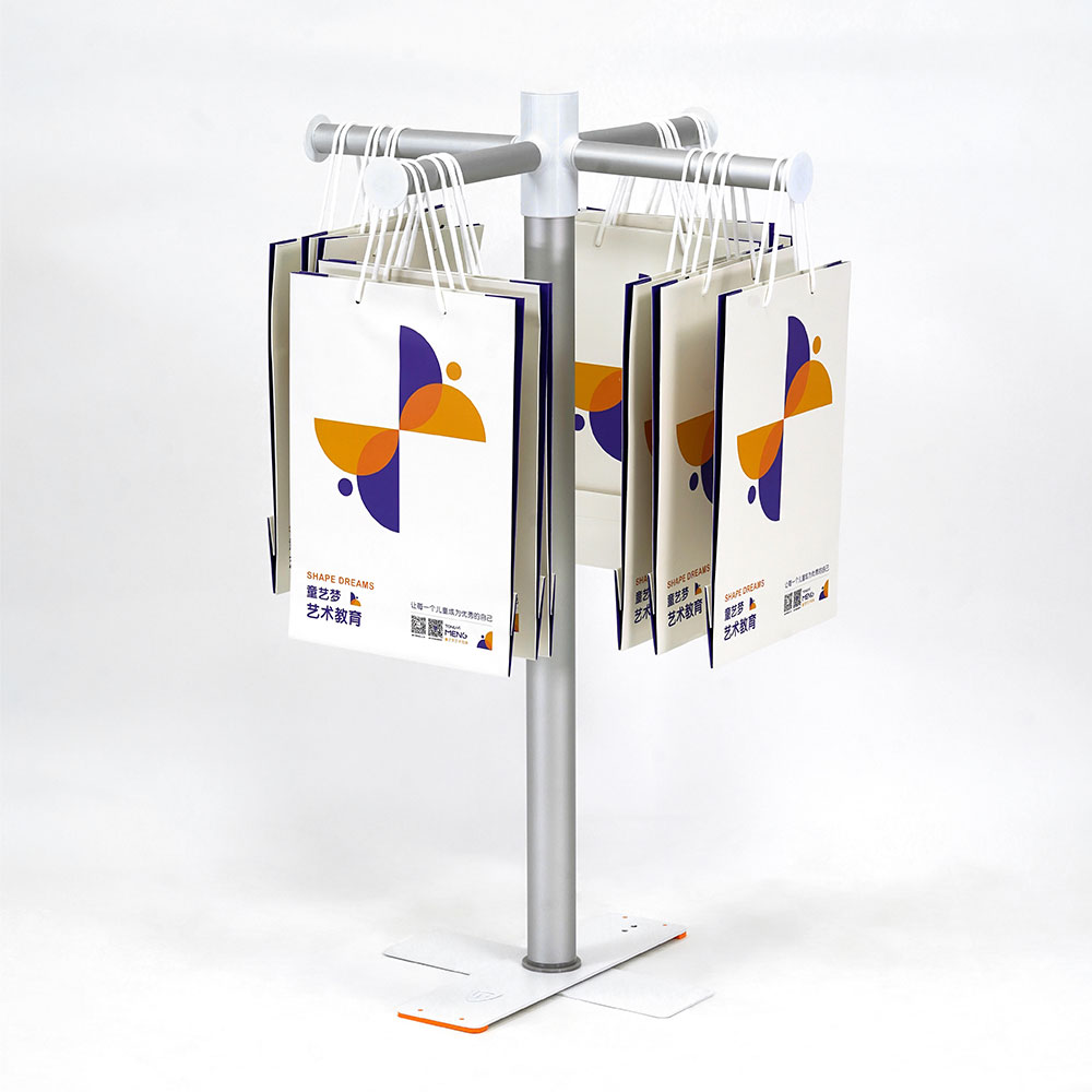 expositor de pie para bolsitas y bolsas