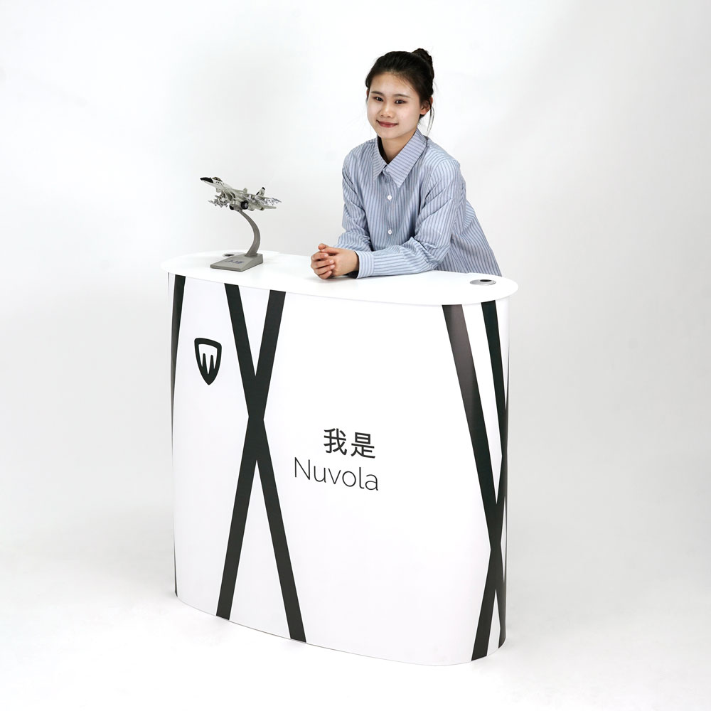 cajón extraíble del mostrador de recepción en la nube portátil