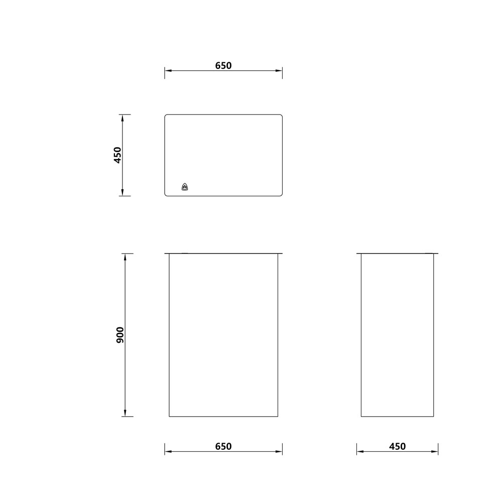SCRIGNO medidas Mostrador de apertura rápida
