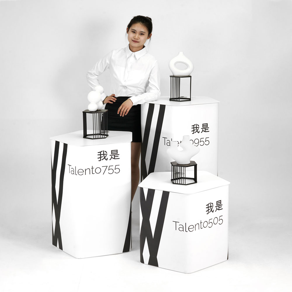 expositor cuadrado portátil 