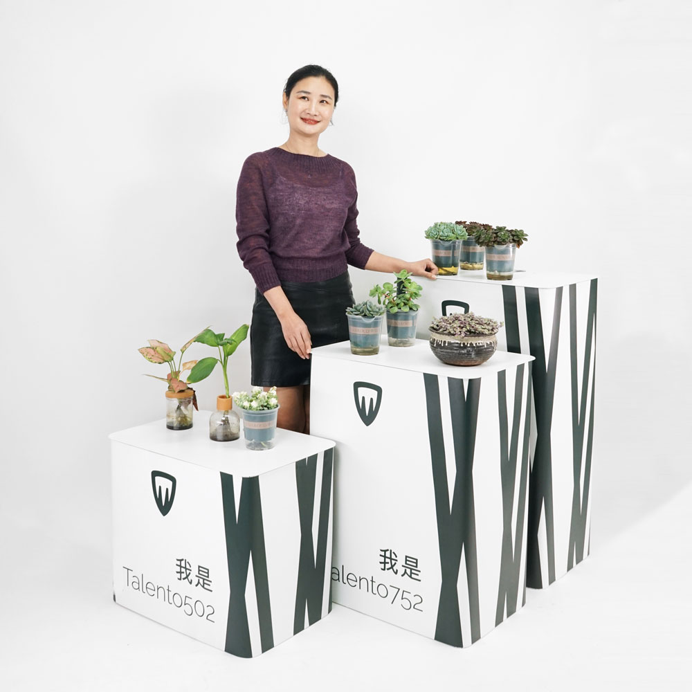 expositor rectangular portátil 