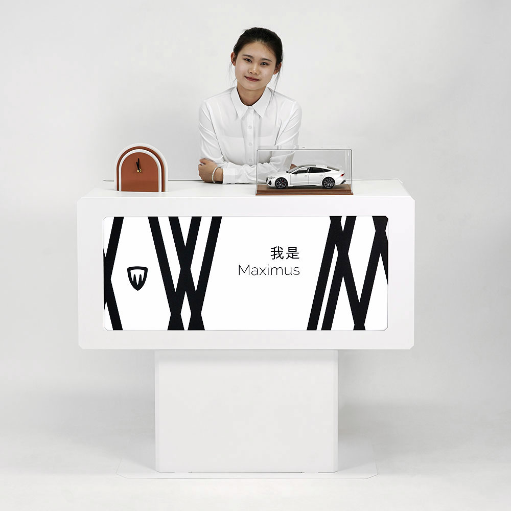 Acabado del mostrador de feria