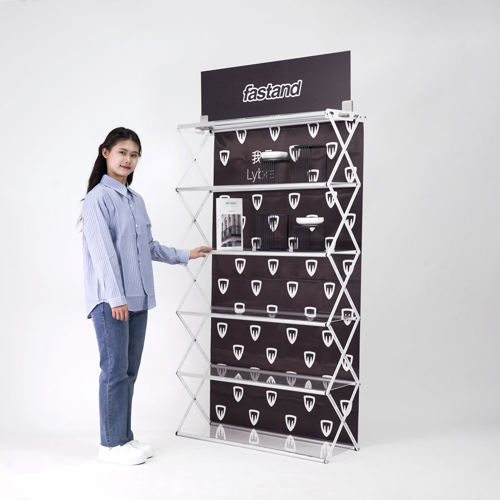 expositor de estantes portátil