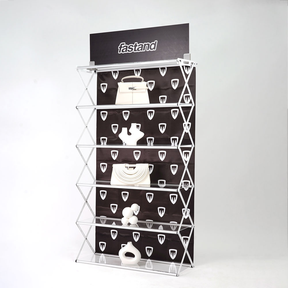 expositor de estantes portátil