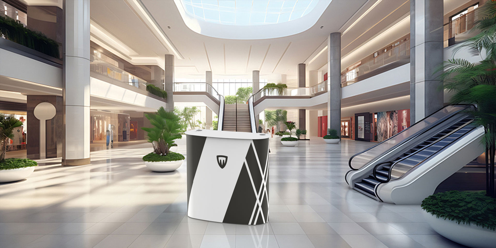 mostrador de recepción portátil nuvola