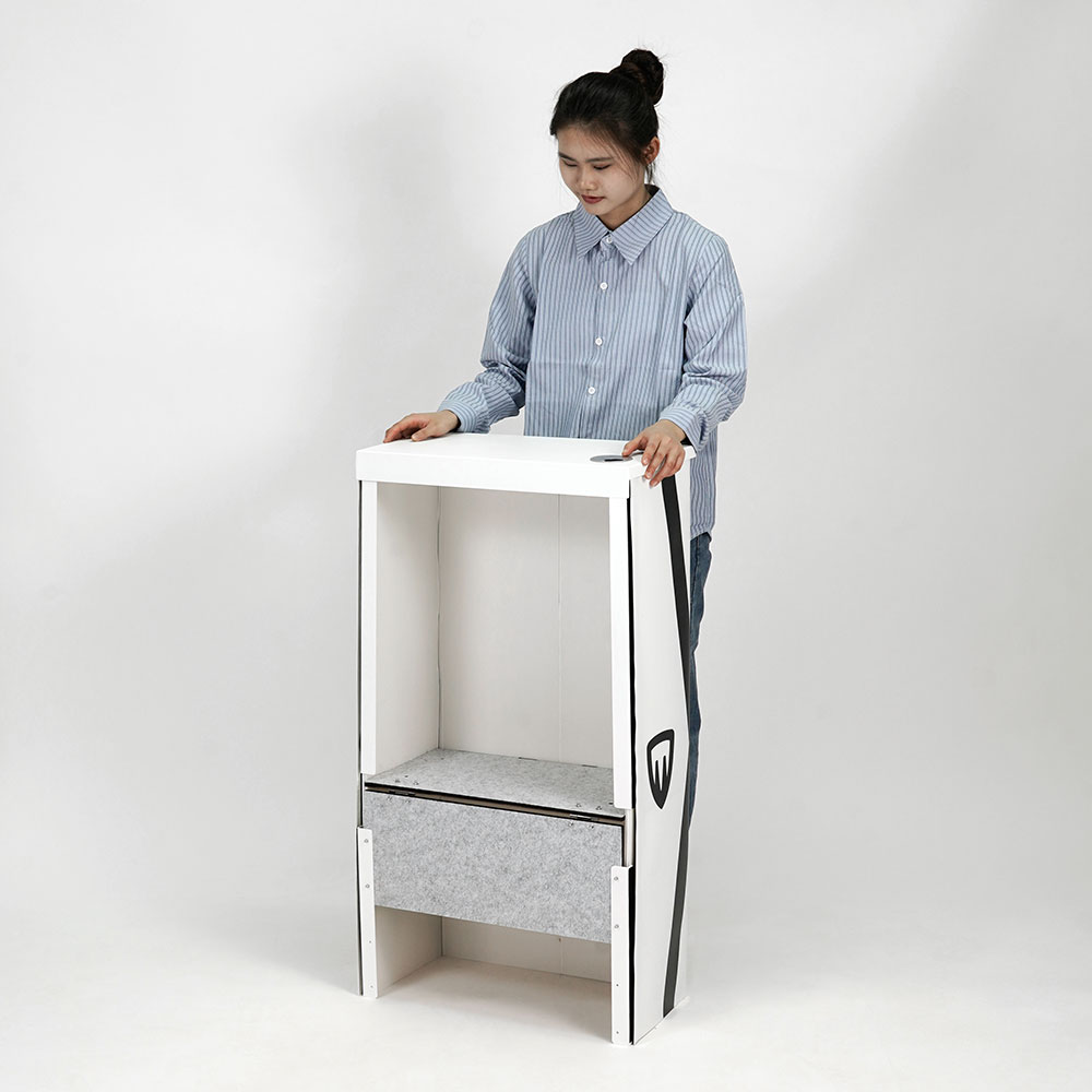 retro banco rápido, Mostrador de recepción