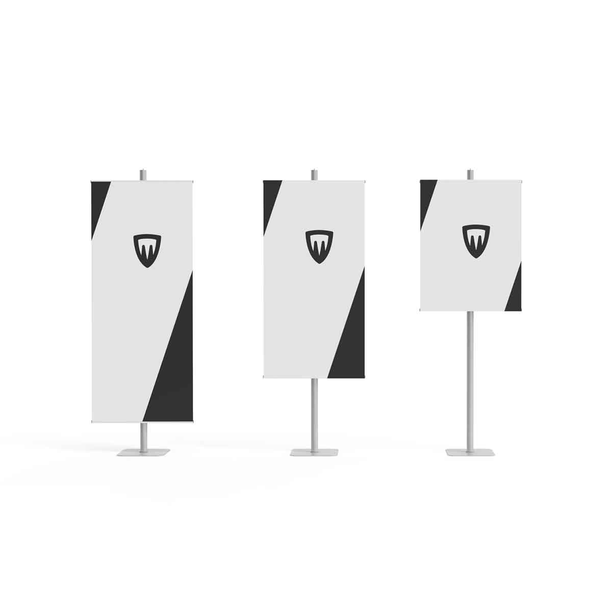 banner telescópico portátil