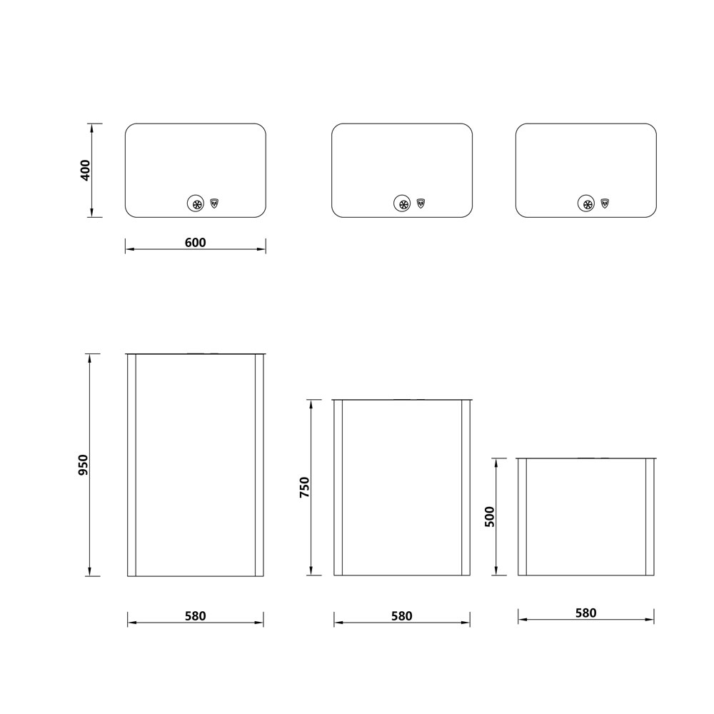 expositor rectangular