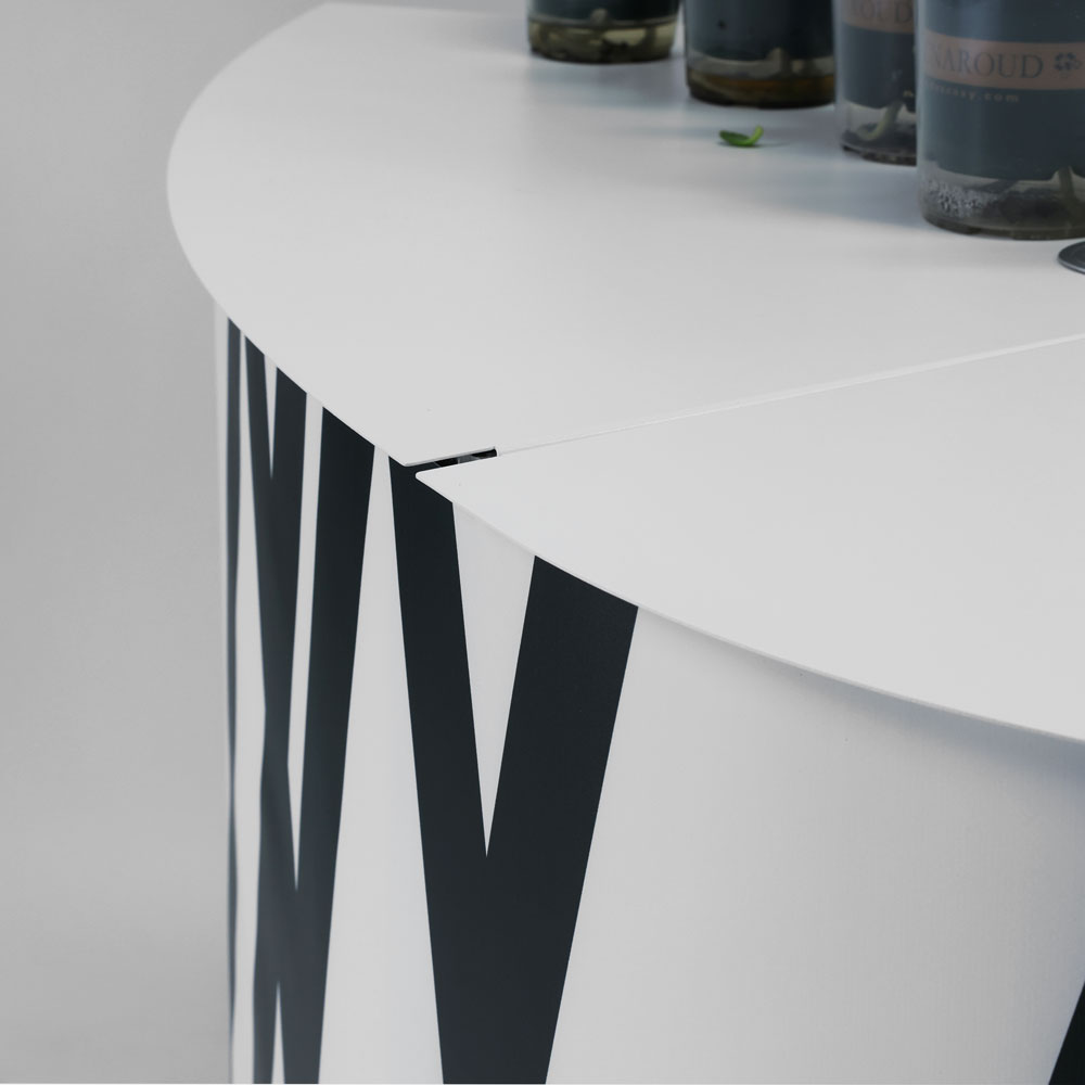 Mostrador de recepción modular y componible