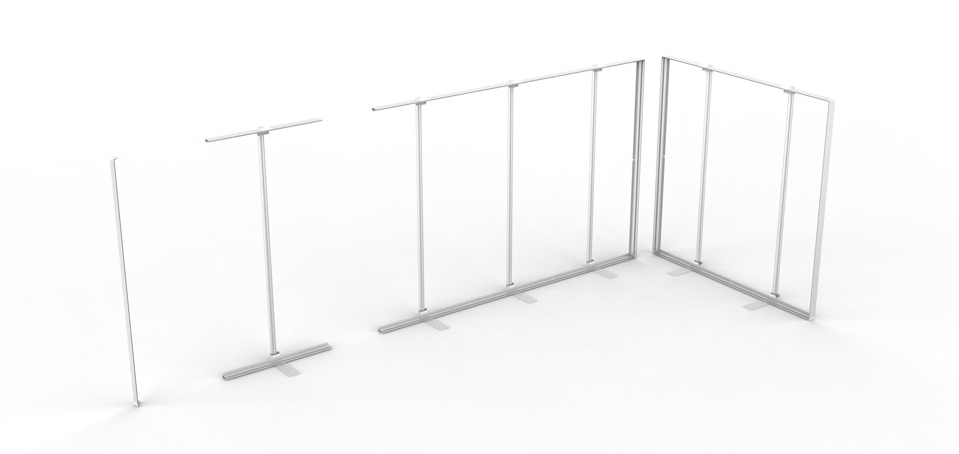 window2 stand de aluminio