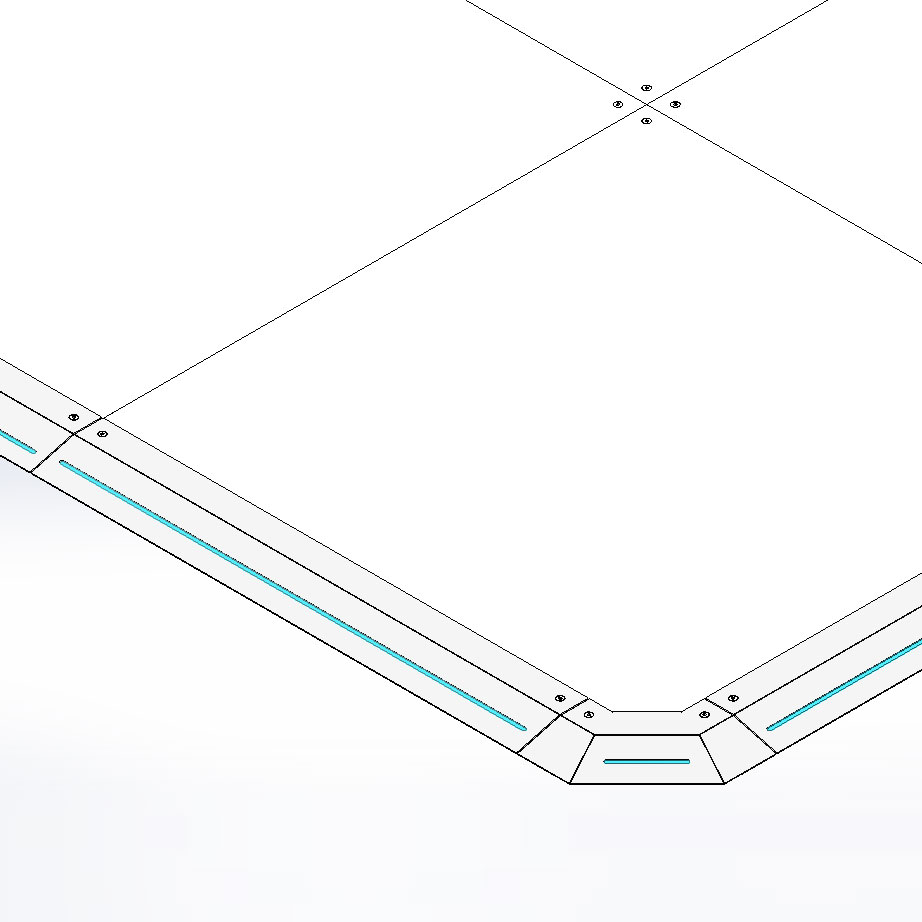 SPAZIO2-LED suelo modular