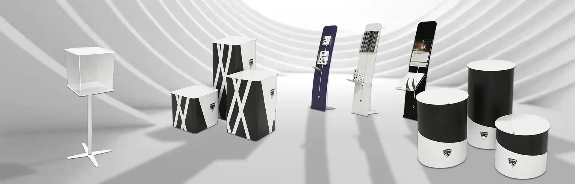 Página de inicio 7 stands portátiles