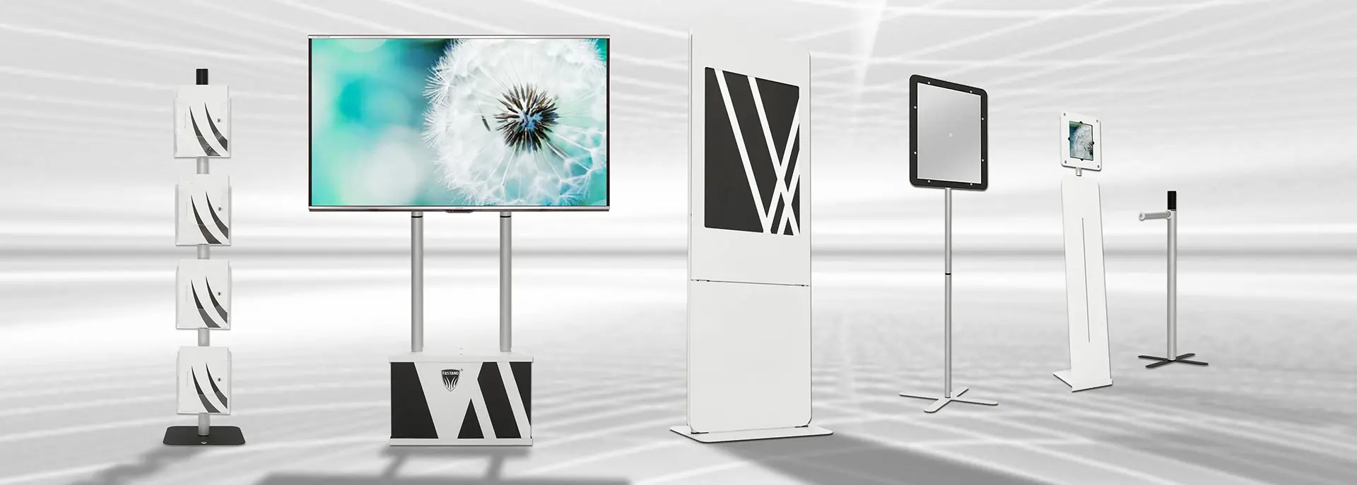 Página de inicio 8 stands portátiles