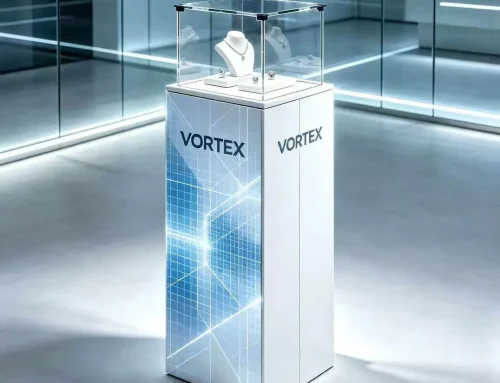 vitrina expositora portátil