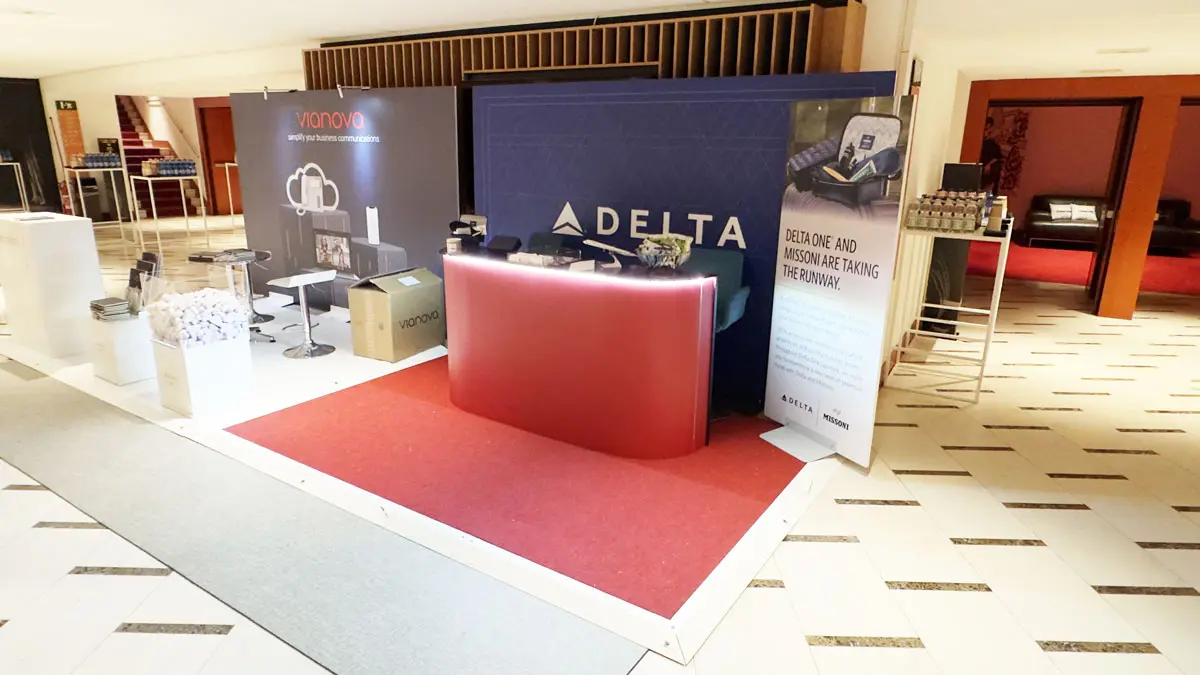 delta1 stand para exposición de eventos