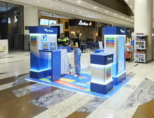 Stand para centro comercial en Milán